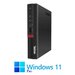 Mini PC Lenovo ThinkCentre M720q, Hexa Core i7-8700T, 16GB DDR4, Win 11 Pro